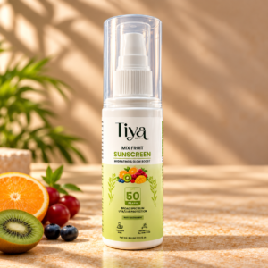 sunlit mix fruit sunscreen beauty ad