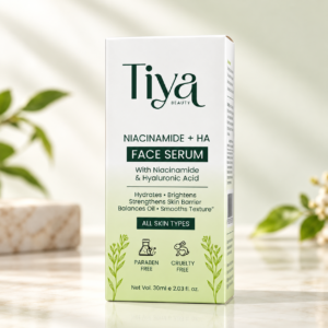 Tiya Beauty Niacinamide + HA Face Serum carton
